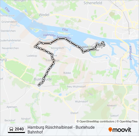 2040 bus Line Map