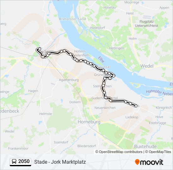 2050 bus Line Map