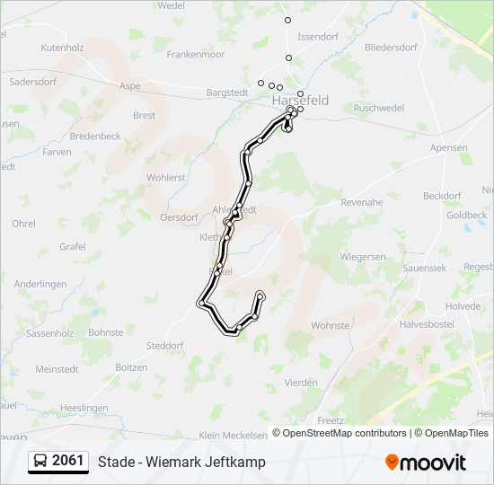 2061 bus Line Map