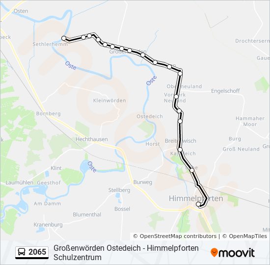 2065 bus Line Map