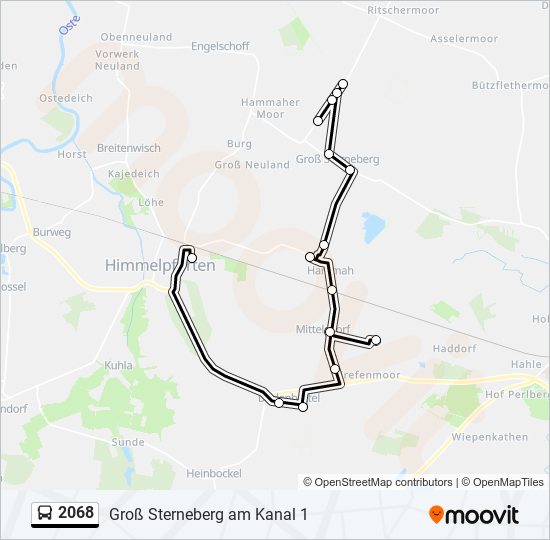 2068 bus Line Map