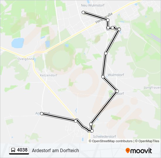 4038 bus Line Map