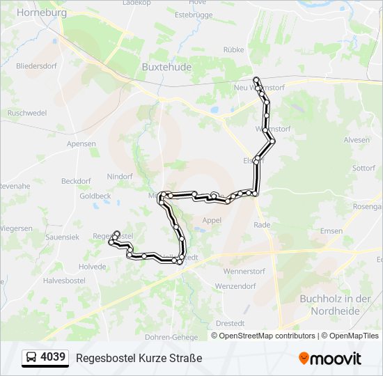 4039 bus Line Map