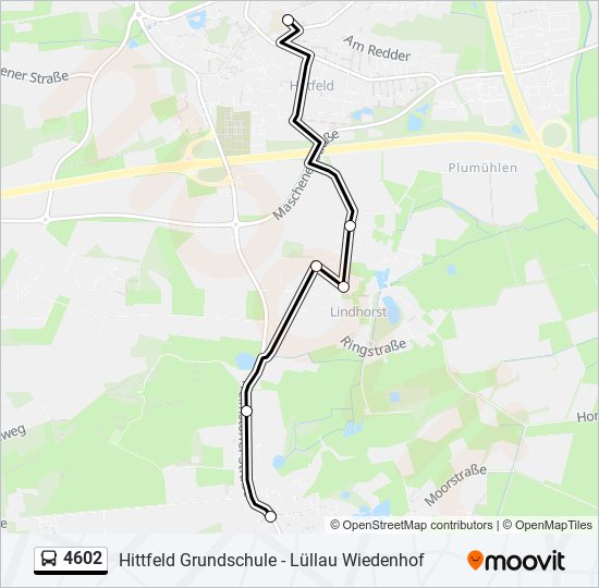 4602 bus Line Map