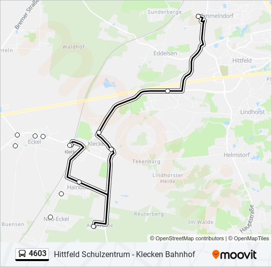 4603 bus Line Map