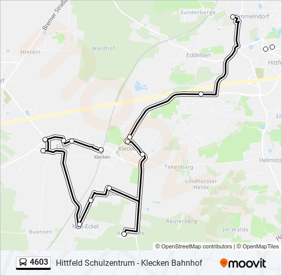 4603 bus Line Map