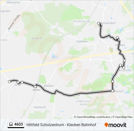 4603 bus Line Map