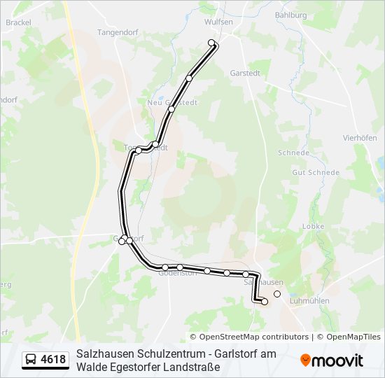 4618 bus Line Map