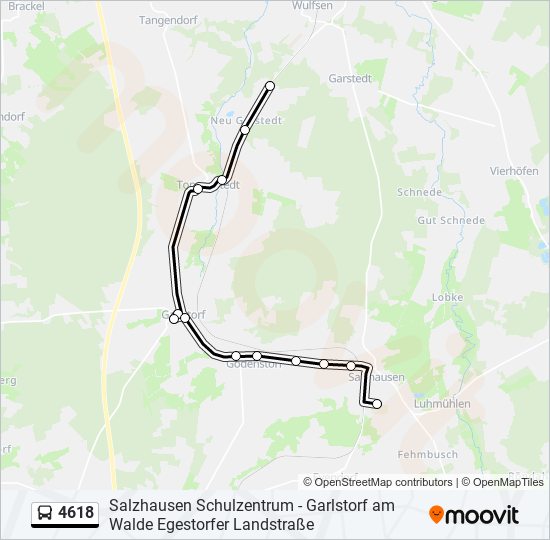 4618 bus Line Map