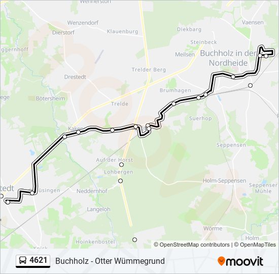 4621 bus Line Map