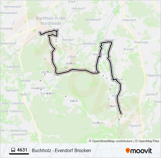 4631 bus Line Map