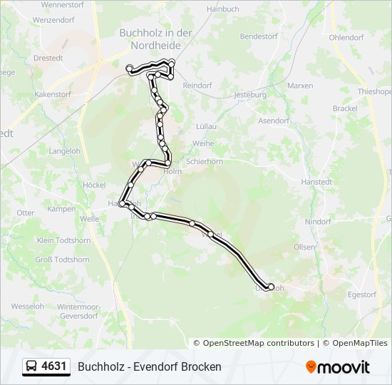 4631 bus Line Map