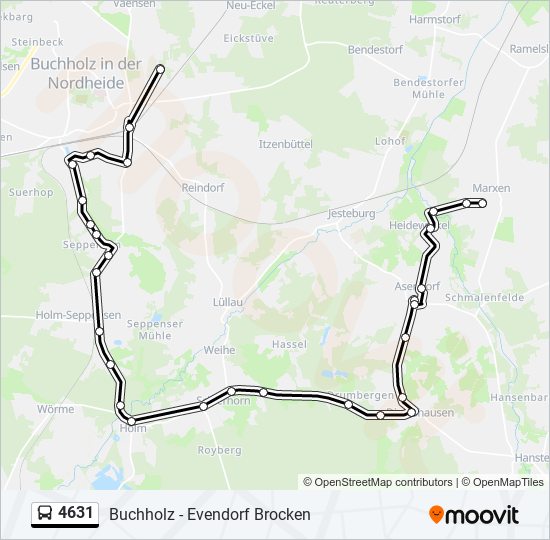 4631 bus Line Map