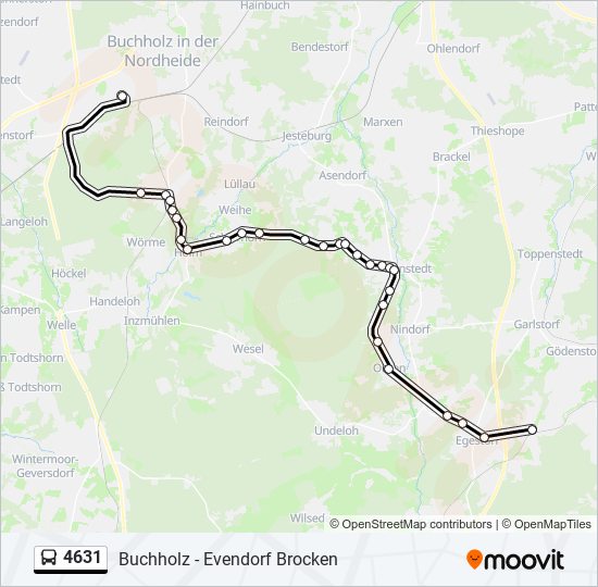 4631 bus Line Map