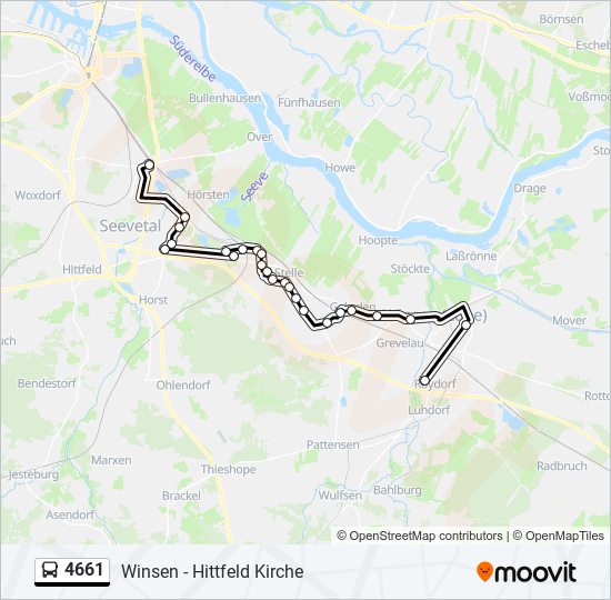 4661 bus Line Map