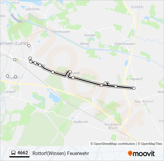 4662 bus Line Map