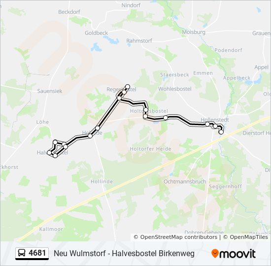 4681 bus Line Map