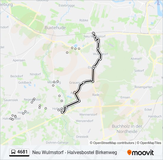 4681 bus Line Map