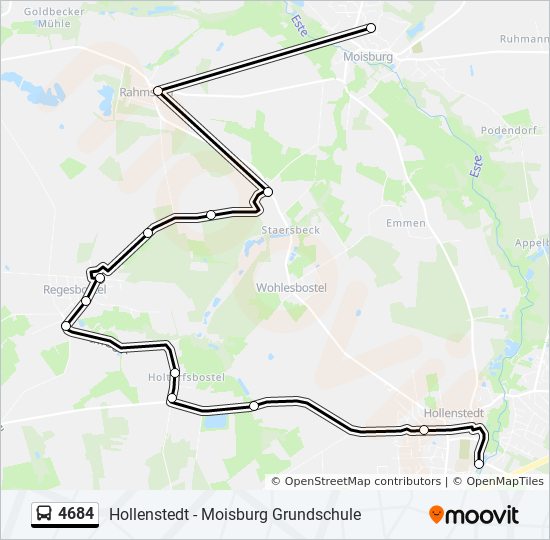 4684 bus Line Map