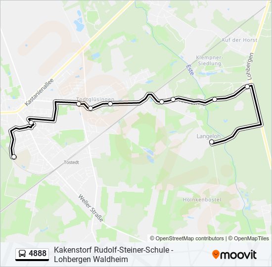 4888 bus Line Map