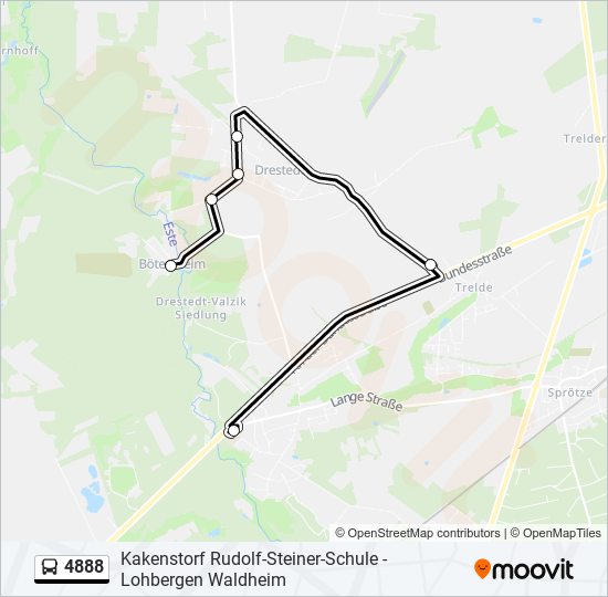 4888 bus Line Map