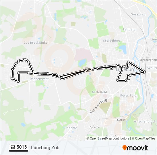 5013 bus Line Map