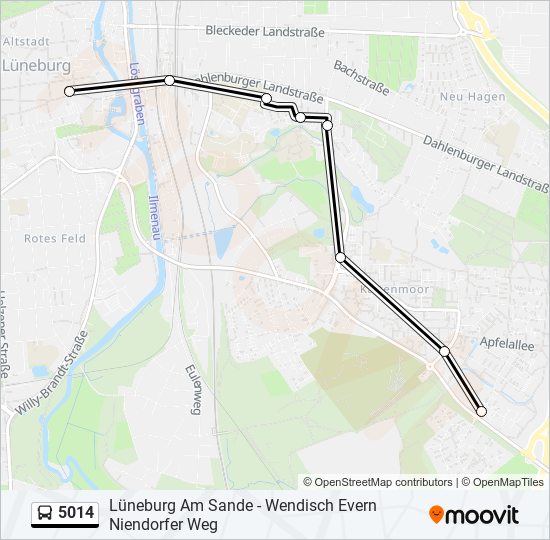 5014 bus Line Map