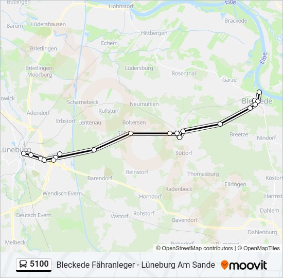 5100 bus Line Map