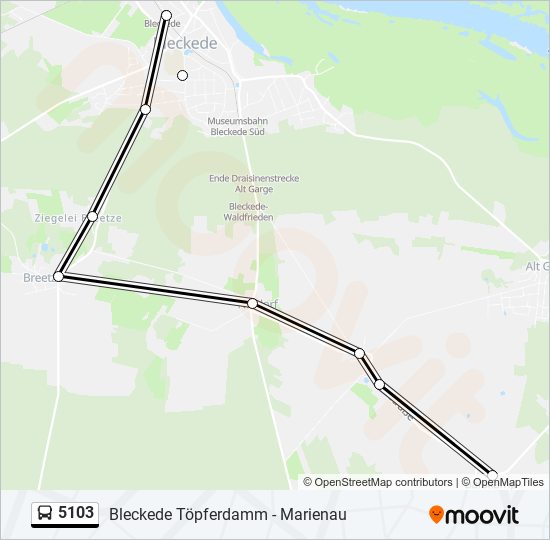 5103 bus Line Map