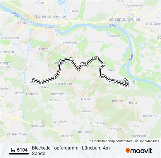 5104 bus Line Map