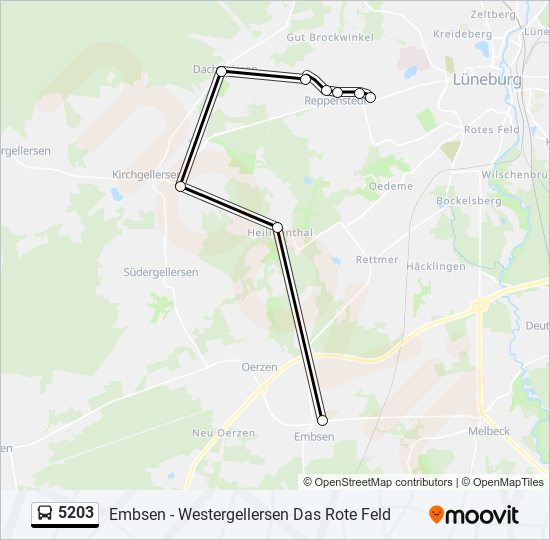 5203 bus Line Map