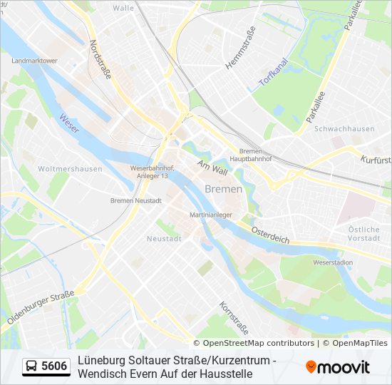 5606 bus Line Map