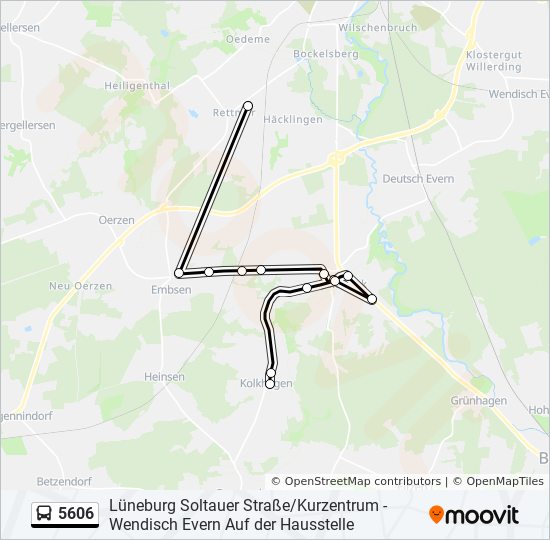 5606 bus Line Map