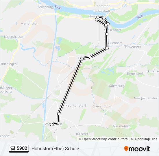 Автобус 5902: карта маршрута