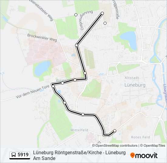 5919 bus Line Map