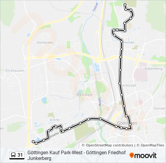 31 bus Line Map