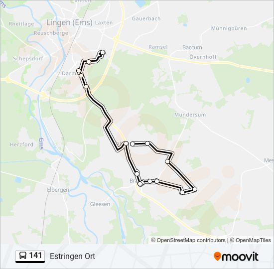 141 Route Schedules Stops Maps Estringen Ort Updated 