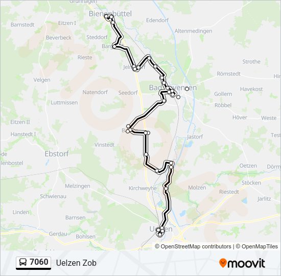 Buslinie 7060 Karte