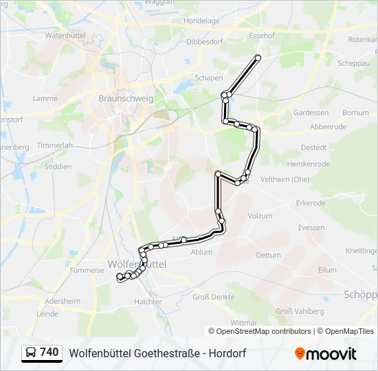 740  Line Map