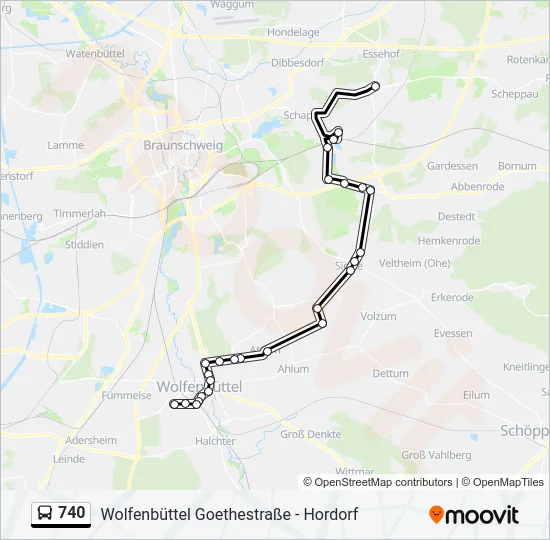 740  Line Map