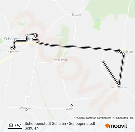 747  Line Map