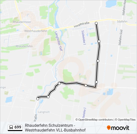 699 bus Line Map