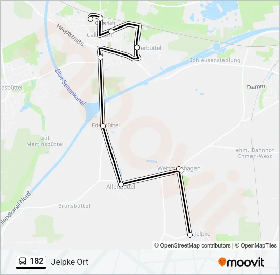 182 Bus Line Map