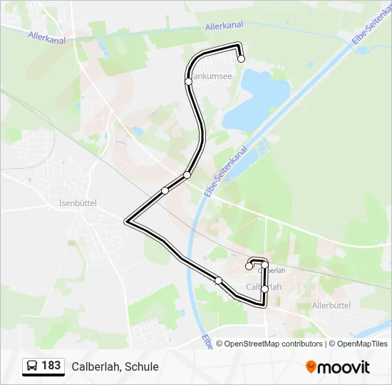 183 Route: Schedules, Stops & Maps - Calberlah, Schule (Updated)
