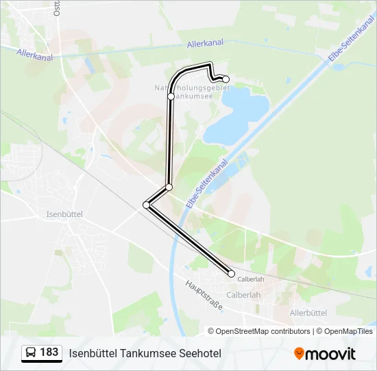 Автобус 183: карта маршрута