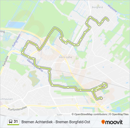 31 bus Line Map