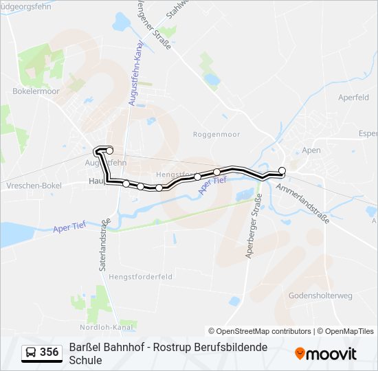 Buslinie 356 Karte