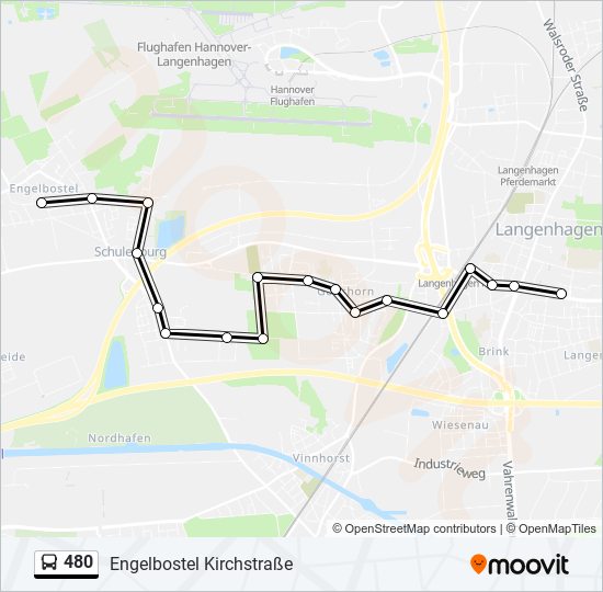 Маршрут дачного автобуса №480 в Ижевске