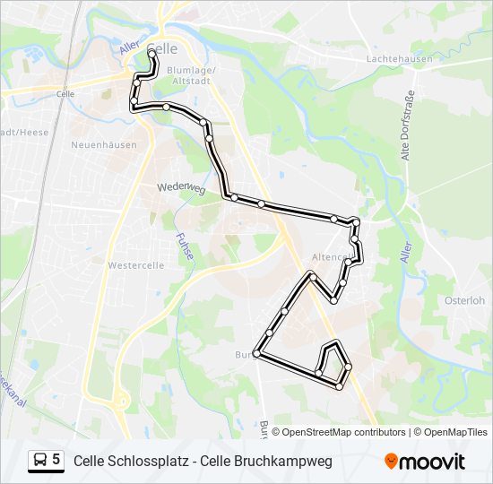 5 bus Line Map