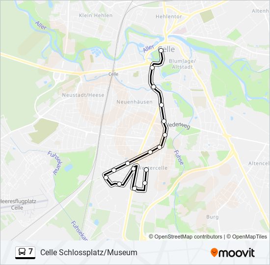 7 bus Line Map